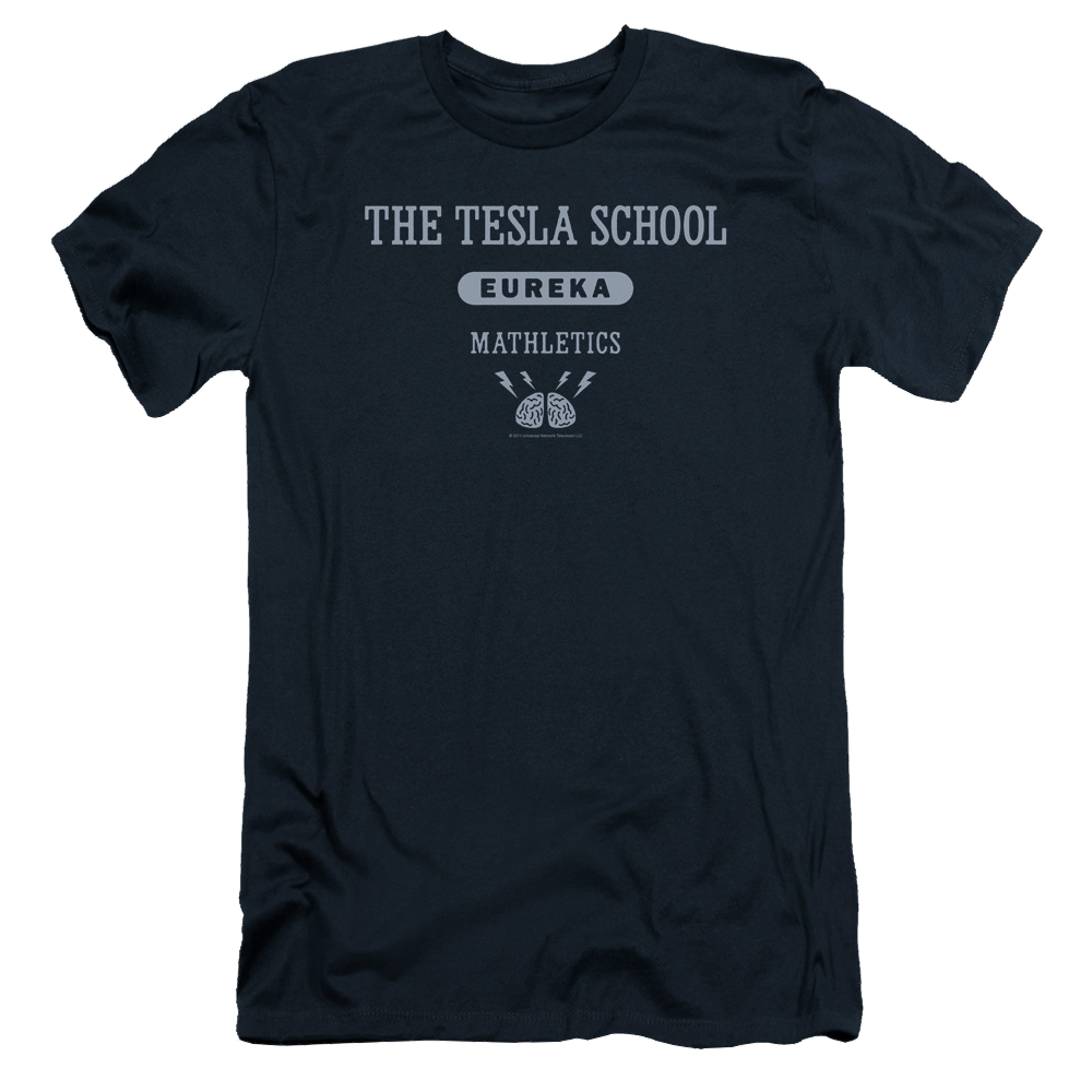 Eureka Tesla School - Men's Slim Fit T-Shirt Men's Slim Fit T-Shirt Eureka   