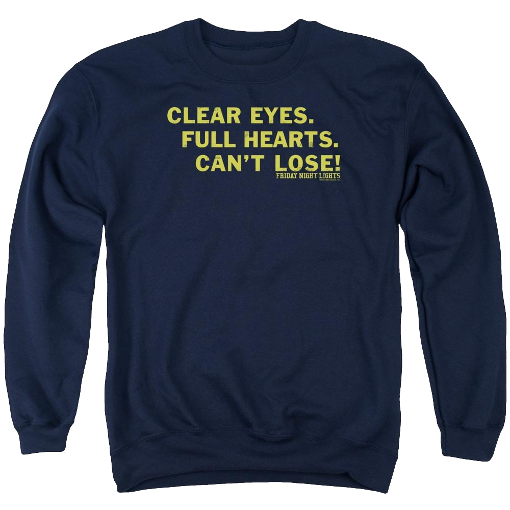 Friday Night Lights Clear Eyes - Men's Crewneck Sweatshirt Men's Crewneck Sweatshirt Friday Night Lights   