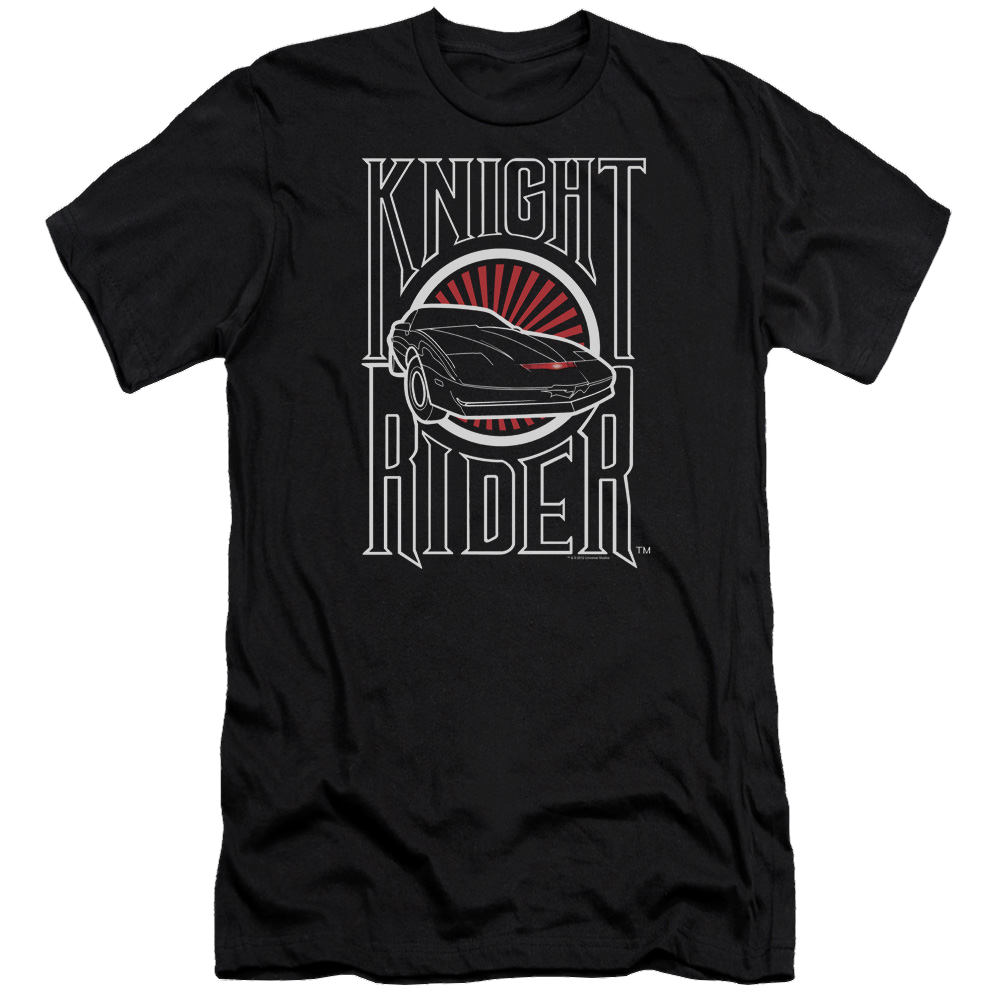 Knight Rider Logo - Men's Premium Slim Fit T-Shirt Men's Premium Slim Fit T-Shirt Knight Rider   