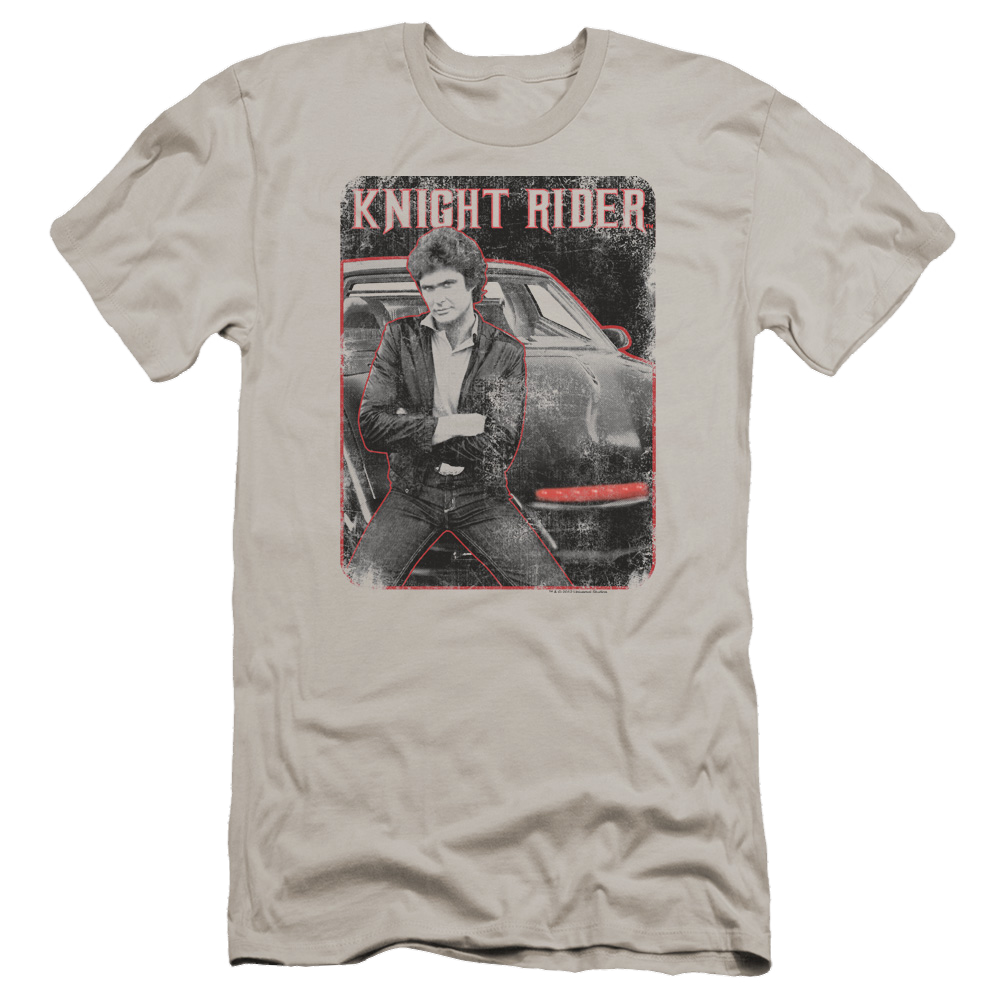 Knight Rider Knight And Kitt - Men's Premium Slim Fit T-Shirt Men's Premium Slim Fit T-Shirt Knight Rider   