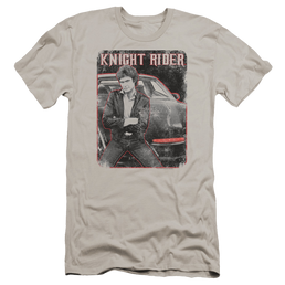 Knight Rider Knight And Kitt - Men's Premium Slim Fit T-Shirt Men's Premium Slim Fit T-Shirt Knight Rider   