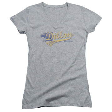 Athletic heather juniors v-neck t-shirt with Friday Night Lights Team Spirit graphic
