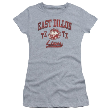 Athletic heather juniors t-shirt with Friday Night Lights Athletic Lions graphic