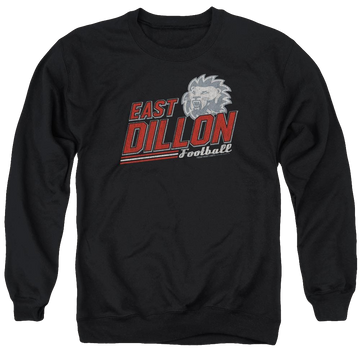 Black men's crewneck sweatshirt with Friday Night Lights Athletic Lions graphic