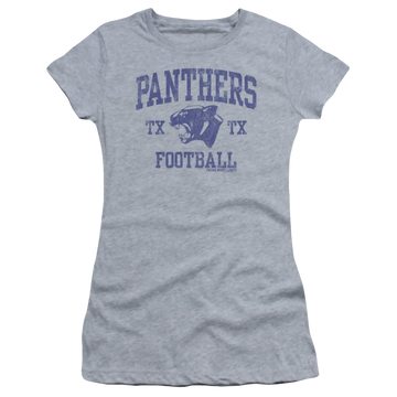 Athletic heather juniors t-shirt with Friday Night Lights Panther Arch graphic