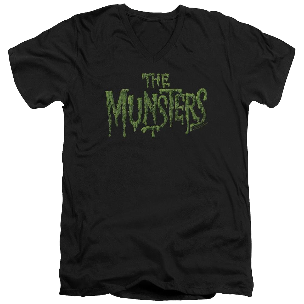Munsters, The Distress Logo - Men's V-Neck T-Shirt Men's V-Neck T-Shirt The Munsters   
