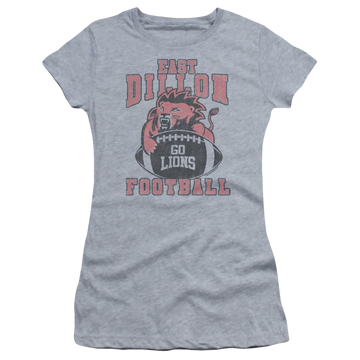 Athletic heather juniors t-shirt with Friday Night Lights Go Lions graphic