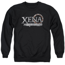 Xena Warrior Princess Battered Logo - Men's Crewneck Sweatshirt Men's Crewneck Sweatshirt Xena Warrior Princess   