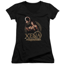 Xena Warrior Princess Royalty - Juniors V-Neck T-Shirt Juniors V-Neck T-Shirt Xena Warrior Princess   