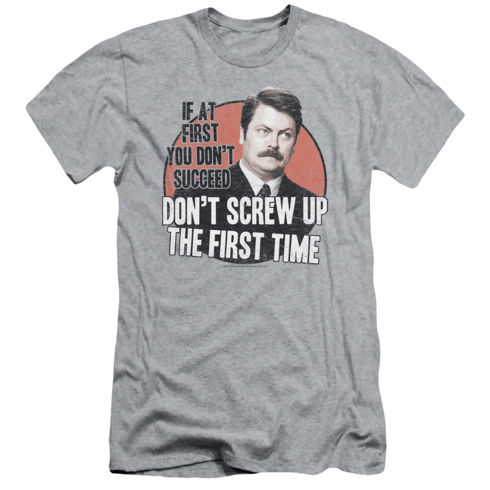 Parks & Recreation Dont Screw Up - Men's Slim Fit T-Shirt Men's Slim Fit T-Shirt Parks & Recreation   