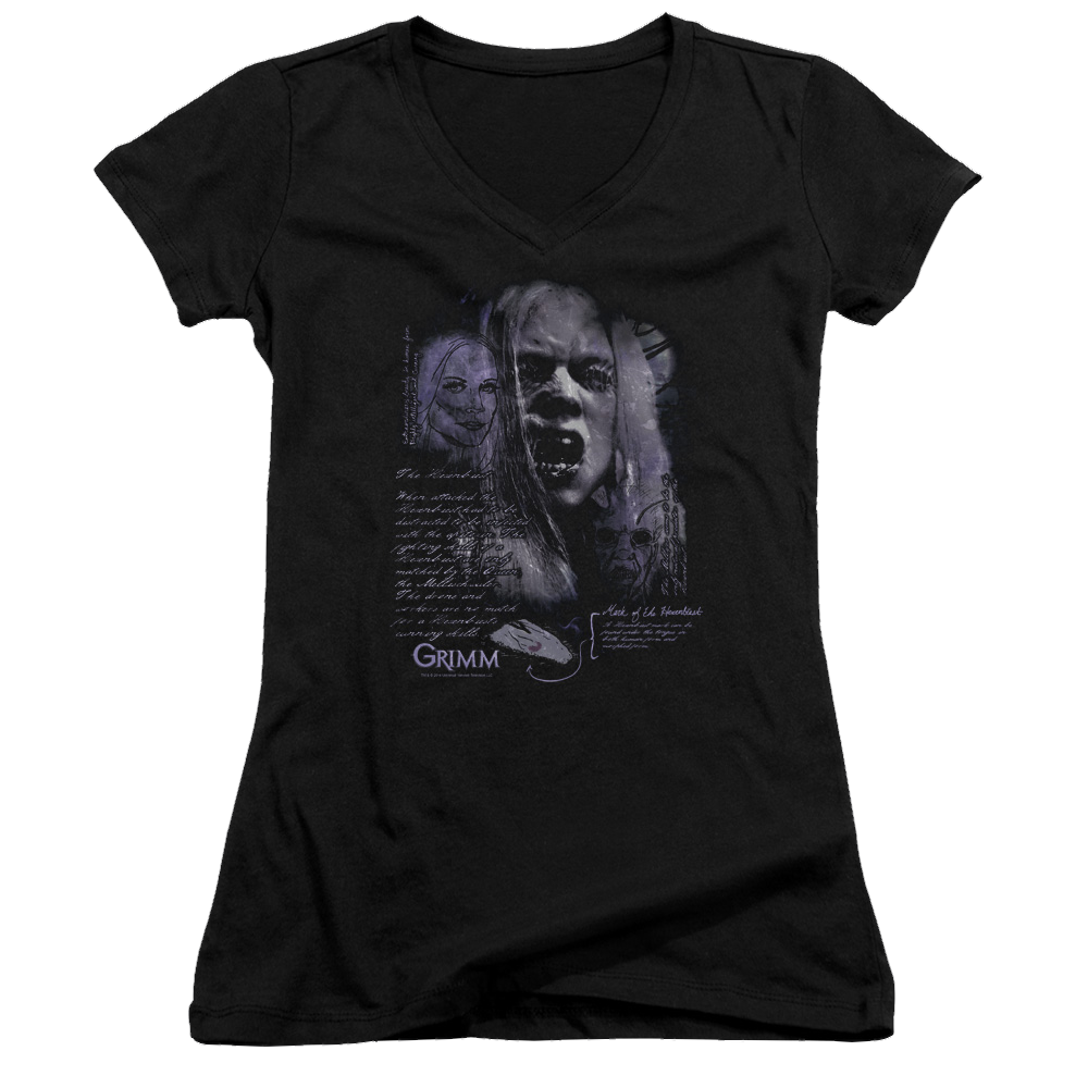 Grimm Lady Hexenbeast - Juniors V-Neck T-Shirt Juniors V-Neck T-Shirt Grimm   