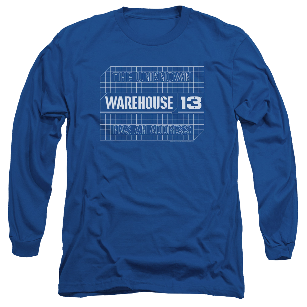 Warehouse 13 Blueprint Logo - Men's Long Sleeve T-Shirt Men's Long Sleeve T-Shirt Warehouse 13   
