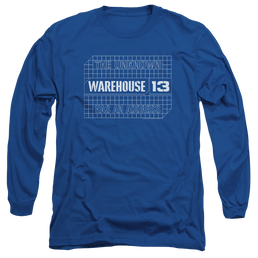 Warehouse 13 Blueprint Logo - Men's Long Sleeve T-Shirt Men's Long Sleeve T-Shirt Warehouse 13   