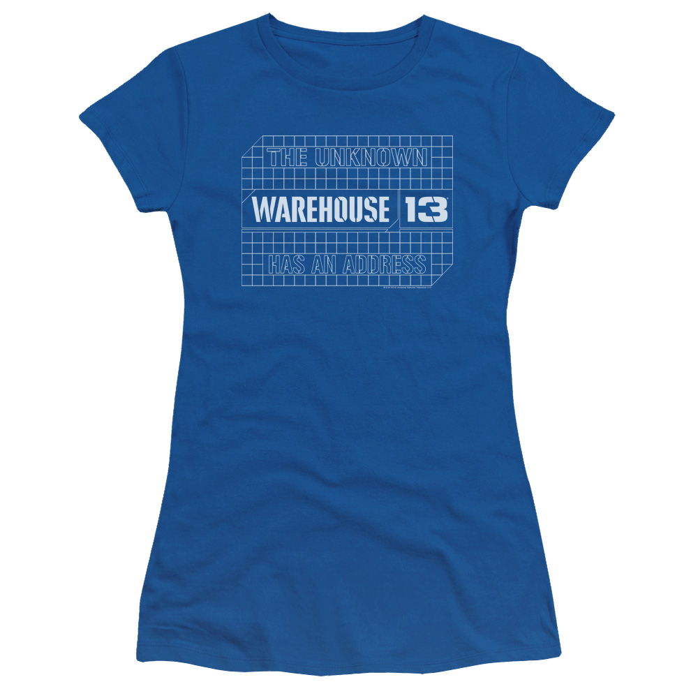 Warehouse 13 Blueprint Logo - Juniors T-Shirt Juniors T-Shirt Warehouse 13   