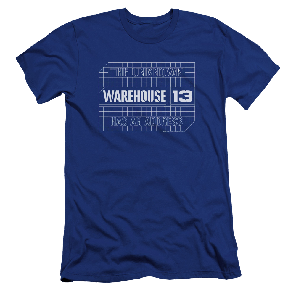 Warehouse 13 Blueprint Logo - Men's Premium Slim Fit T-Shirt Men's Premium Slim Fit T-Shirt Warehouse 13   