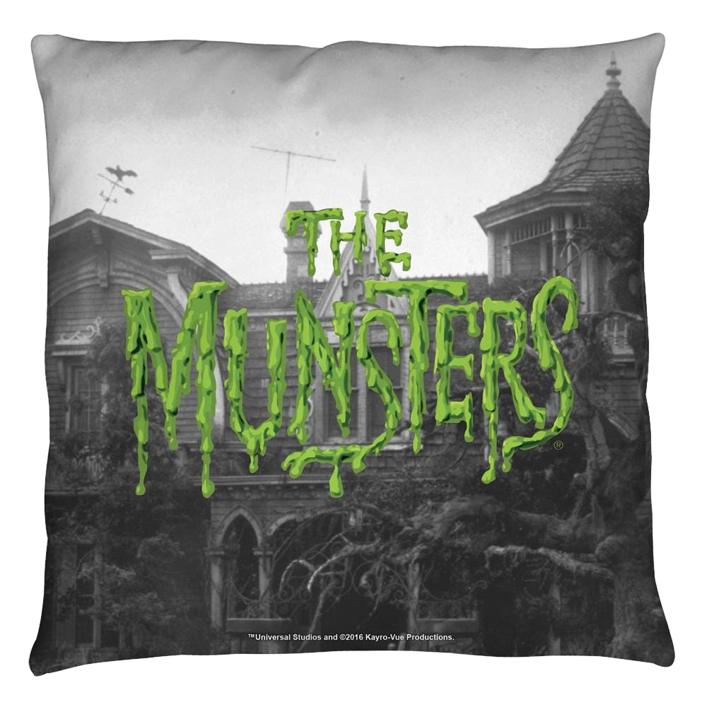 Munsters Logo Throw Pillow Throw Pillows The Munsters   