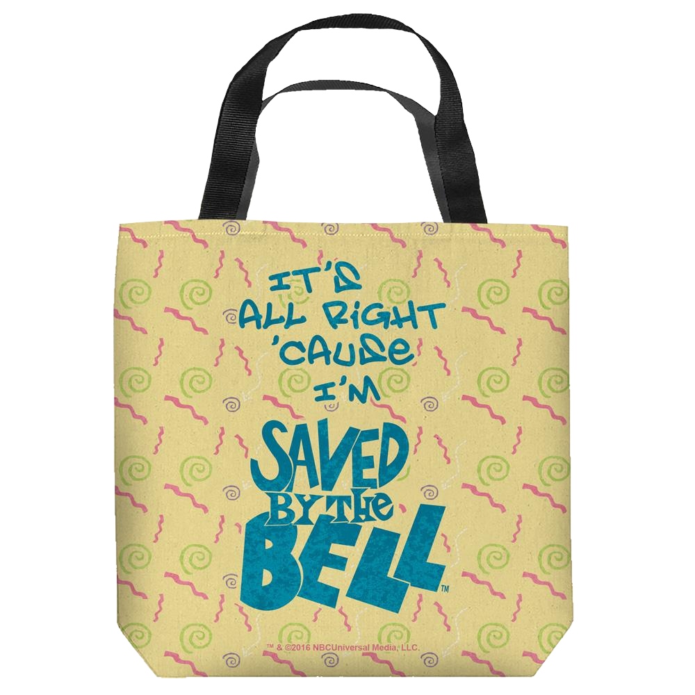 Saved By The Bell - All Right Tote Bag Tote Bags Saved by the Bell   