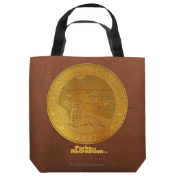 Parks And Rec - Pawnee Seal Tote Bag Tote Bags Parks & Recreation   