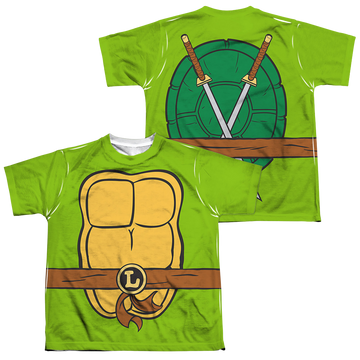 Teenage Mutant Ninja Turtles Tmnt Leonardo Costume youth all-over print t-shirt for ages 8 to 12