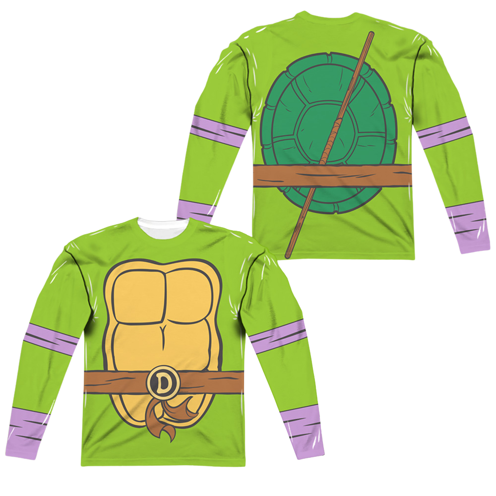 Teenage Mutant Ninja Turtles Tmnt Donatello Costume - Men's All-Over Print Long Sleeve Men's All-Over Print Long Sleeve Teenage Mutant Ninja Turtles   