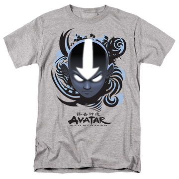 Avatar The Last Airbender Airbender Blue And Black Kanji - Men's Regular Fit T-Shirt Men's Regular Fit T-Shirt Avatar The Last Airbender   