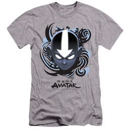 Avatar The Last Airbender Airbender Blue And Black Kanji - Men's Premium Slim Fit T-Shirt Men's Premium Slim Fit T-Shirt Avatar The Last Airbender   