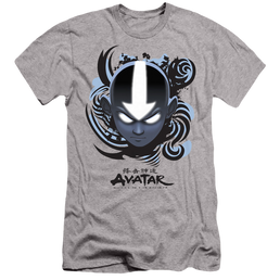 Avatar The Last Airbender Airbender Blue And Black Kanji - Men's Slim Fit T-Shirt Men's Slim Fit T-Shirt Avatar The Last Airbender   