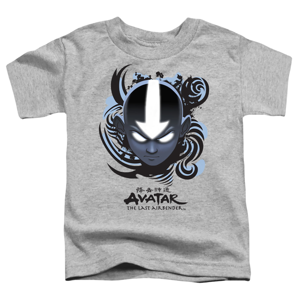 Avatar The Last Airbender Airbender Blue And Black Kanji - Toddler T-Shirt Toddler T-Shirt Avatar The Last Airbender   