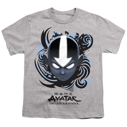 Avatar The Last Airbender Airbender Blue And Black Kanji - Youth T-Shirt Youth T-Shirt (Ages 8-12) Avatar The Last Airbender   