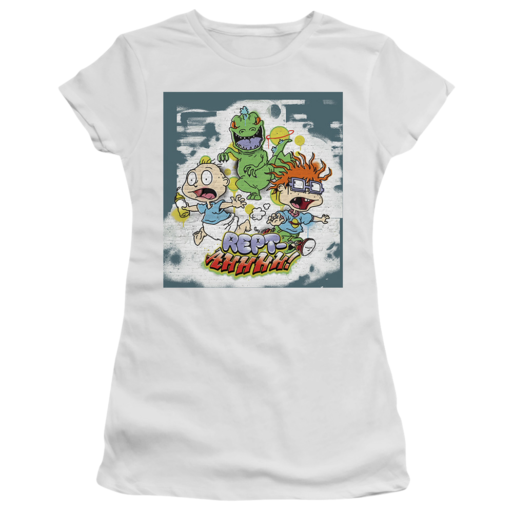 Rugrats Tommy And Chucky Rept-Ahhhhh! - Juniors T-Shirt Juniors T-Shirt Rugrats   