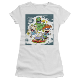 Rugrats Tommy And Chucky Rept-Ahhhhh! - Juniors T-Shirt Juniors T-Shirt Rugrats   
