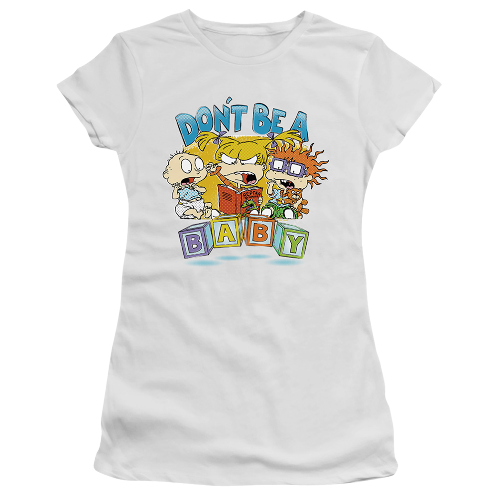 Rugrats Don'T Be A Baby Blocks - Juniors T-Shirt Juniors T-Shirt Rugrats   