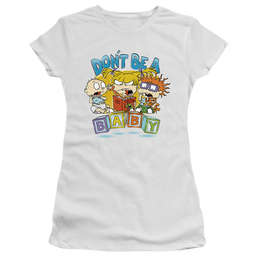 Rugrats Don'T Be A Baby Blocks - Juniors T-Shirt Juniors T-Shirt Rugrats   