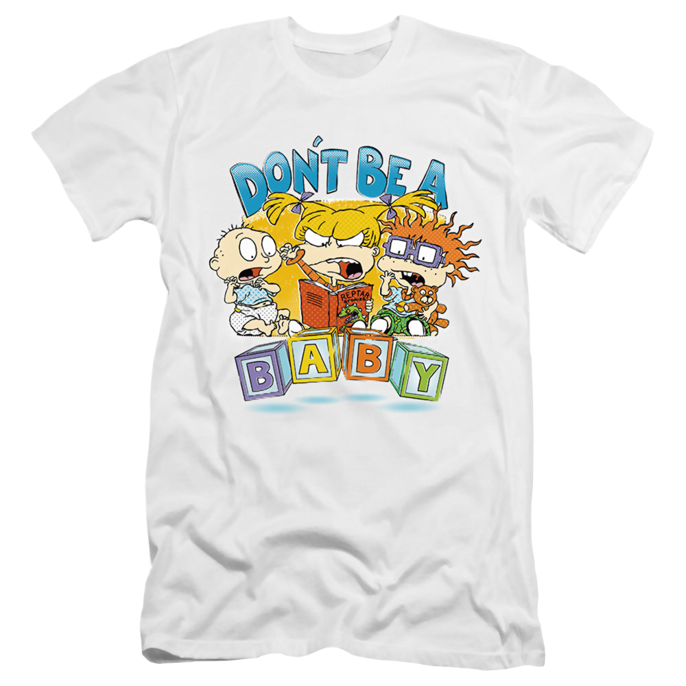Rugrats Don'T Be A Baby Blocks - Men's Premium Slim Fit T-Shirt Men's Premium Slim Fit T-Shirt Rugrats   