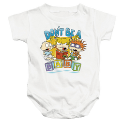 Rugrats Don'T Be A Baby Blocks - Baby Bodysuit Baby Bodysuit Rugrats   