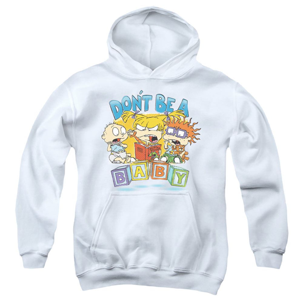 Rugrats Don'T Be A Baby Blocks - Youth Hoodie Youth Hoodie (Ages 8-12) Rugrats   