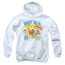 Rugrats Don'T Be A Baby Blocks - Youth Hoodie Youth Hoodie (Ages 8-12) Rugrats   
