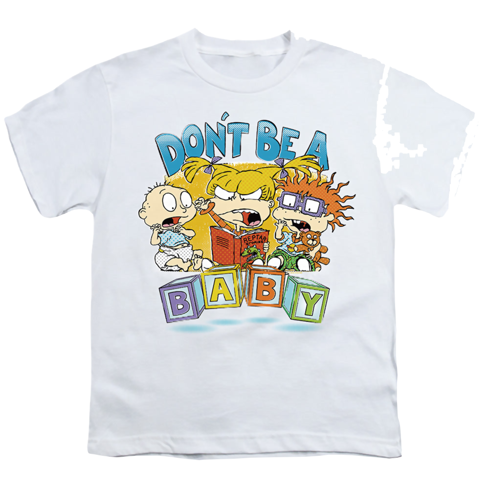 Rugrats Don'T Be A Baby Blocks - Youth T-Shirt Youth T-Shirt (Ages 8-12) Rugrats   