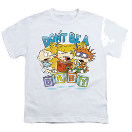 Rugrats Don'T Be A Baby Blocks - Youth T-Shirt Youth T-Shirt (Ages 8-12) Rugrats   