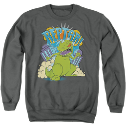 Rugrats Reptar Stomp - Men's Crewneck Sweatshirt Men's Crewneck Sweatshirt Rugrats   