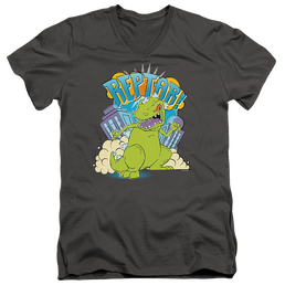 Rugrats Reptar Stomp - Men's V-Neck T-Shirt Men's V-Neck T-Shirt Rugrats   