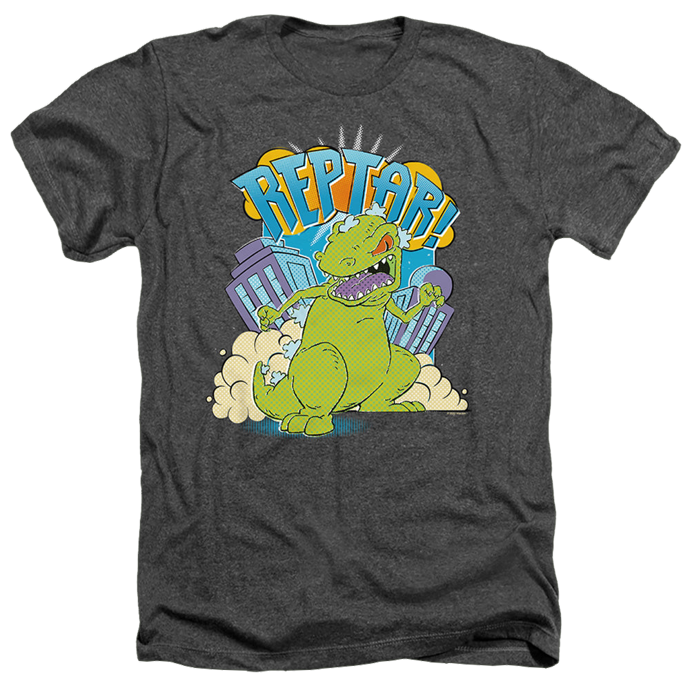 Rugrats Reptar Stomp - Men's Heather T-Shirt Men's Heather T-Shirt Rugrats   