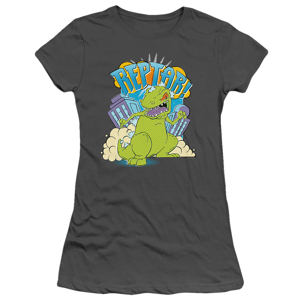 Rugrats Reptar Stomp - Juniors T-Shirt Juniors T-Shirt Rugrats   
