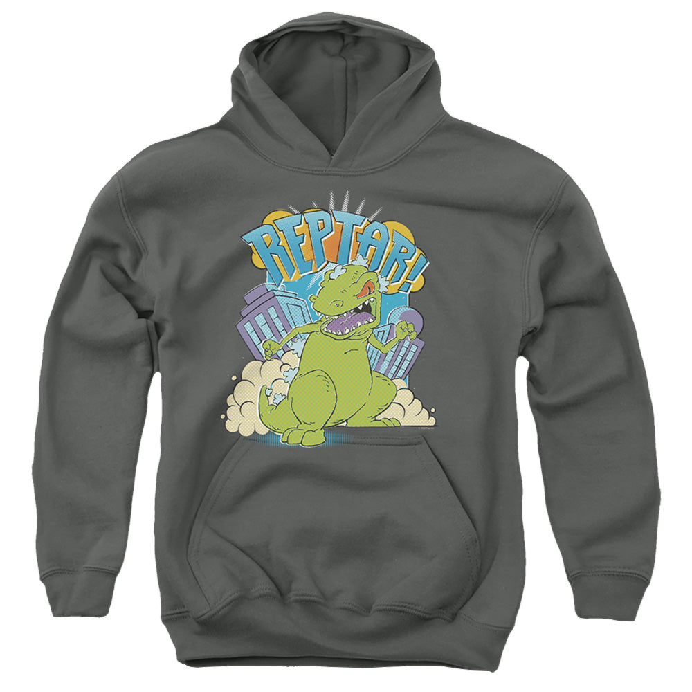 Rugrats Reptar Stomp - Youth Hoodie Youth Hoodie (Ages 8-12) Rugrats   