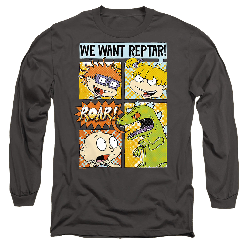 Rugrats We Want Reptar! Comic - Men's Long Sleeve T-Shirt Men's Long Sleeve T-Shirt Rugrats   
