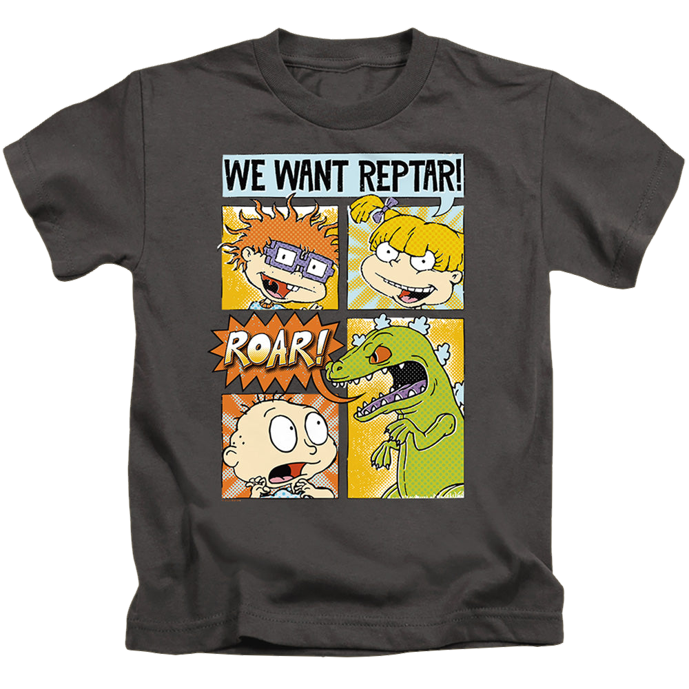 Rugrats We Want Reptar! Comic - Kid's T-Shirt Kid's T-Shirt (Ages 4-7) Rugrats   
