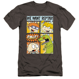 Rugrats We Want Reptar! Comic - Men's Premium Slim Fit T-Shirt Men's Premium Slim Fit T-Shirt Rugrats   