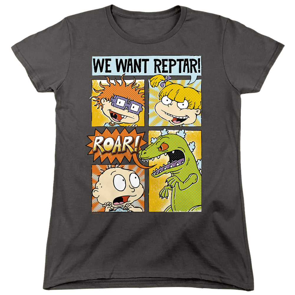 Rugrats We Want Reptar! Comic - Women's T-Shirt Women's T-Shirt Rugrats   