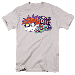 Rugrats Chicks Dig The Glasses Badge - Men's Regular Fit T-Shirt Men's Regular Fit T-Shirt Rugrats   