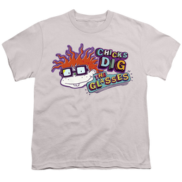 Rugrats Chicks Dig The Glasses Badge - Youth T-Shirt Youth T-Shirt (Ages 8-12) Rugrats   